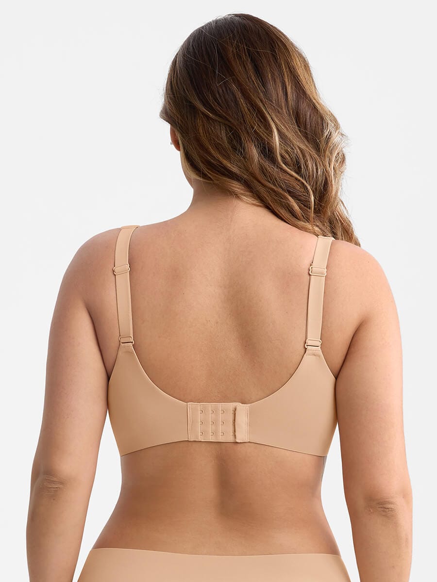 Wholesale Unlined Full Coverage Underwire Bra Side Boning Mesh Plunge Minimizer For Large Bust