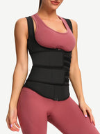 Wholesale Latex Vest Shaper Double Belts With Zipper High-Compression