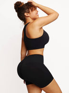 Wholesale 🌿Eco-friendly Sexy V Neck Seamless Sportswear Biker Shorts Set