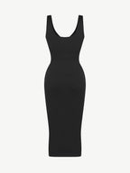 Wholesale Seamless Deep V-neck Waist Trimming Shaping Dress with Removable Pads