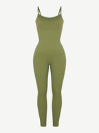Wholesale High Stretchy Seamless Tummy Control Jumpsuit Removable cup pads