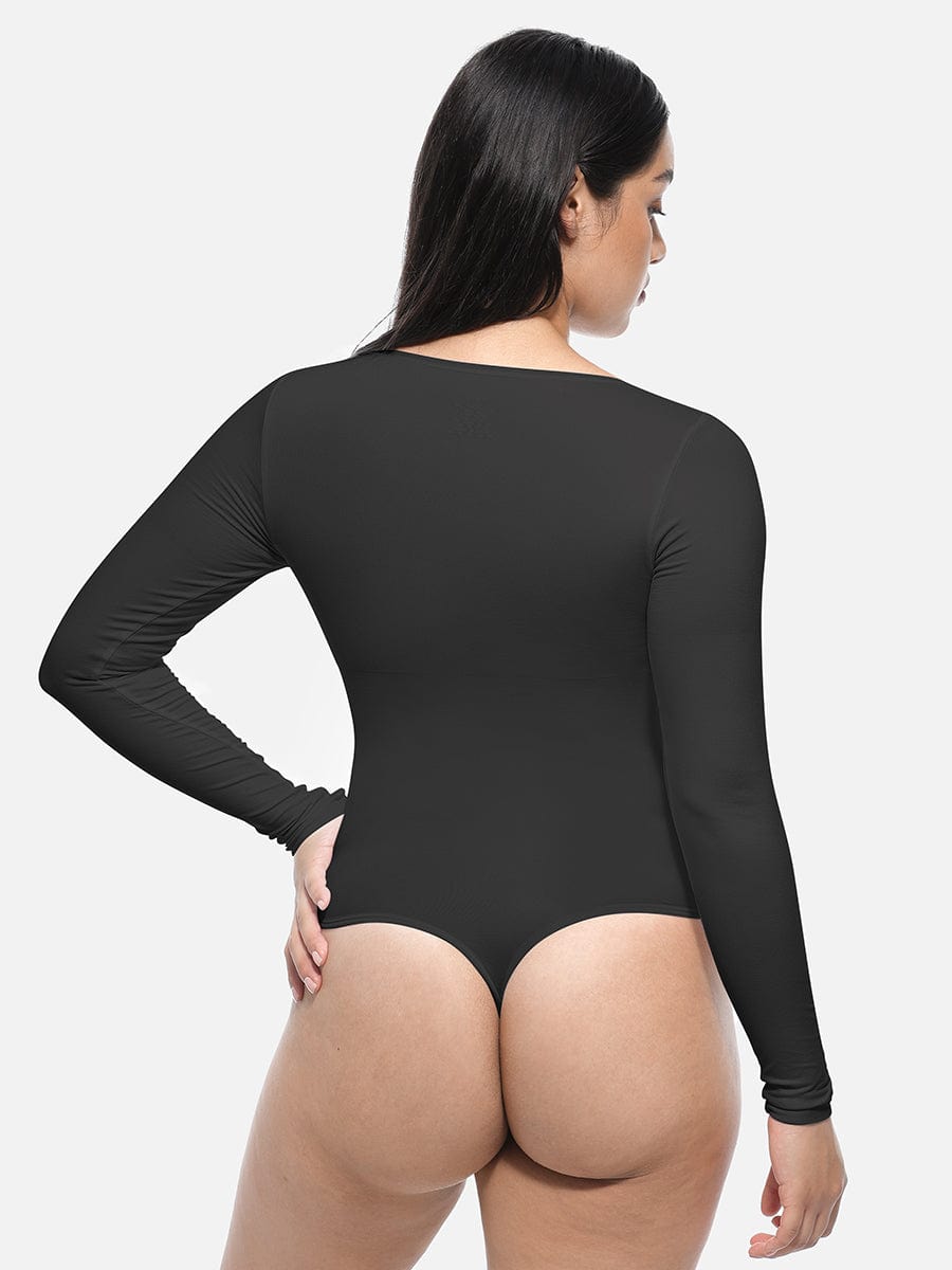 Wholesale Seamless Bodysuit Long Sleeve Slim Corset Shapewear Bodysuit