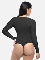 Wholesale Seamless Bodysuit Long Sleeve Slim Corset Shapewear Bodysuit
