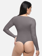 Wholesale Seamless Bodysuit Long Sleeve Slim Corset Shapewear Bodysuit