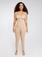 Wholesale Seamless Breast Support Waist and Abdomen Shaping Mid Thigh Body Shaper