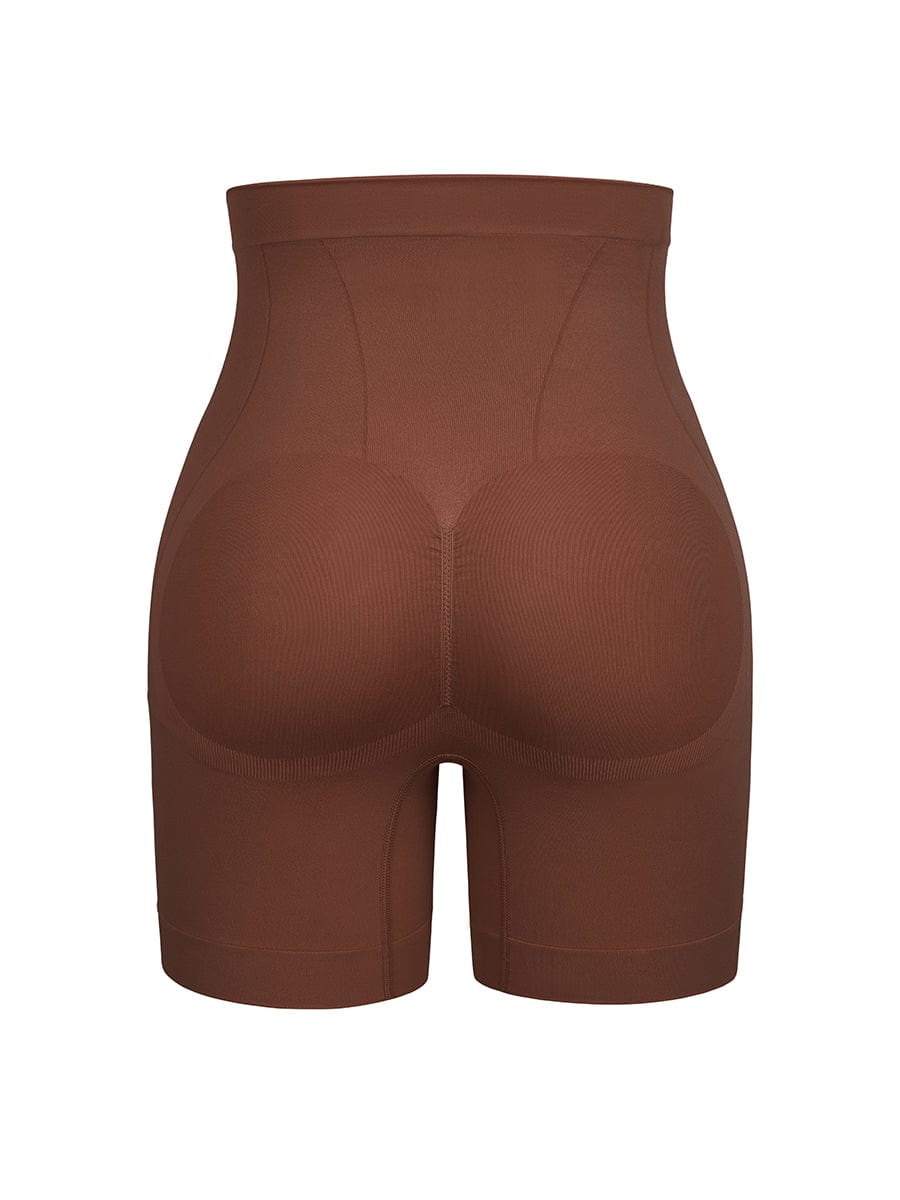 Wholesale Seamless Slimming Mid-Waist Tummy Control Boyshorts Panties