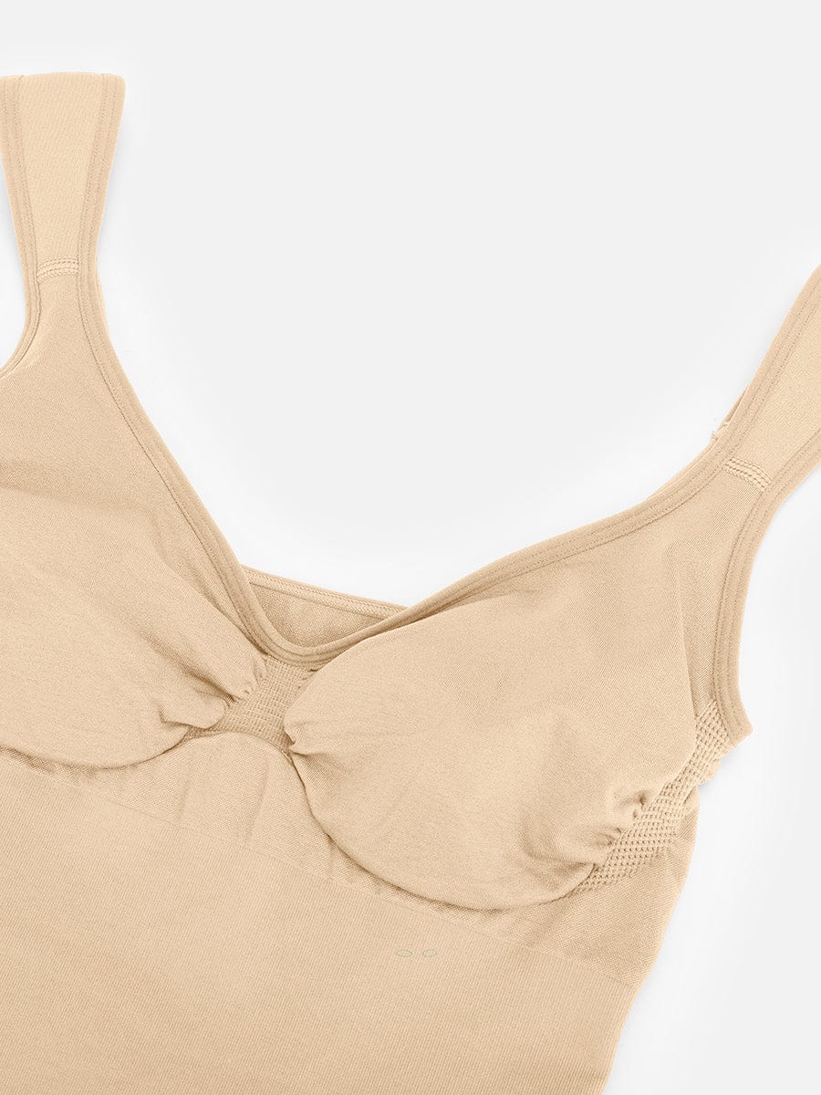 Wholesale Seamless Diamond Neck Bust Support Waist Control Panty Bodysuit