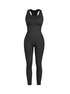 Wholesale Seamless Zip Front Full-Length Racerback 2-in-1 Sport Shaping Jumpsuit