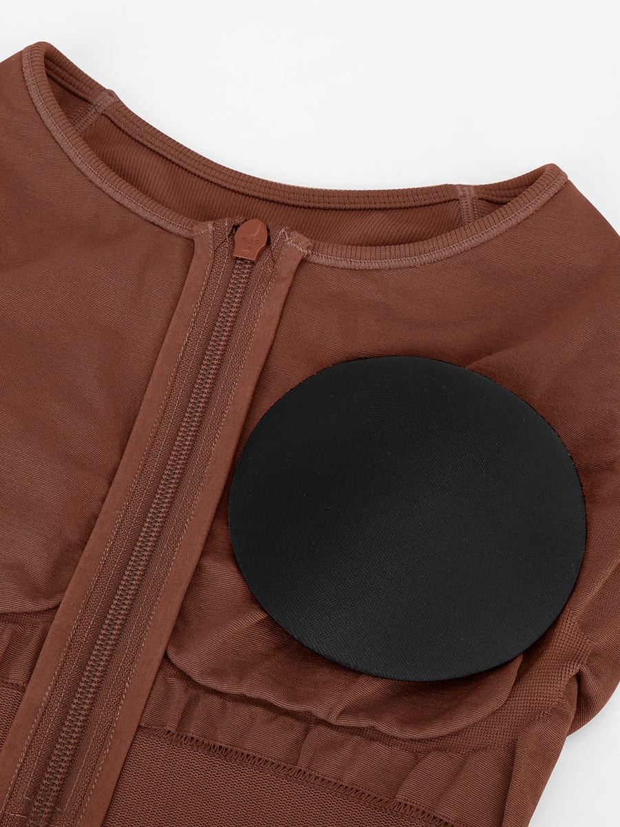 Wholesale Seamless Zip Front Full-Length Racerback 2-in-1 Sport Shaping Jumpsuit