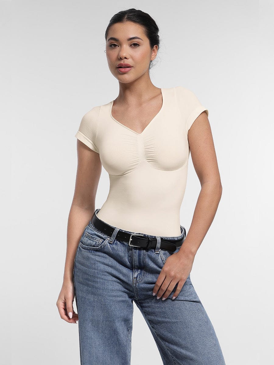 Wholesale Bust Support Waist & Abdomen Shaping Thong Bodysuit