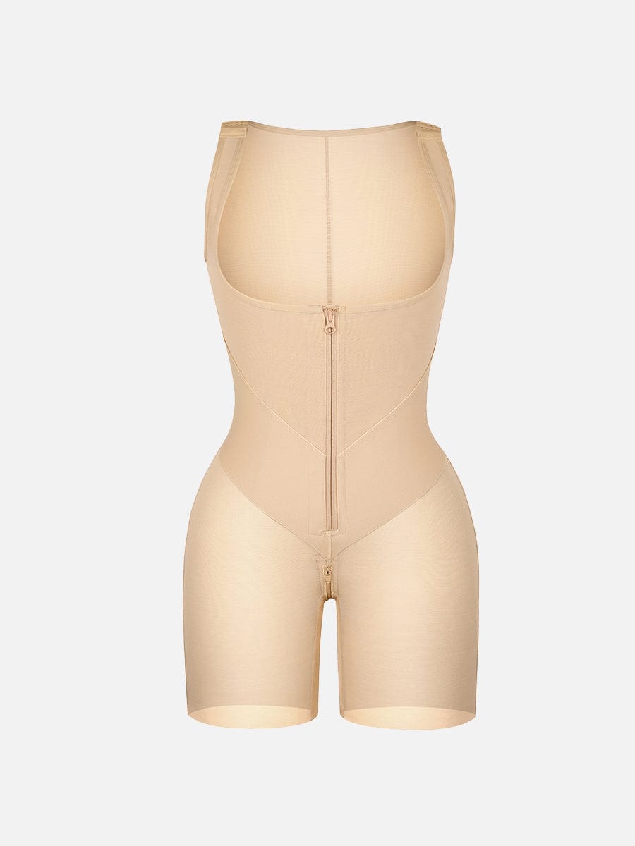 Wholesale U-Shaped Chest Support Waist Control Peach Butt Post Surgery Full Body Shapewear
