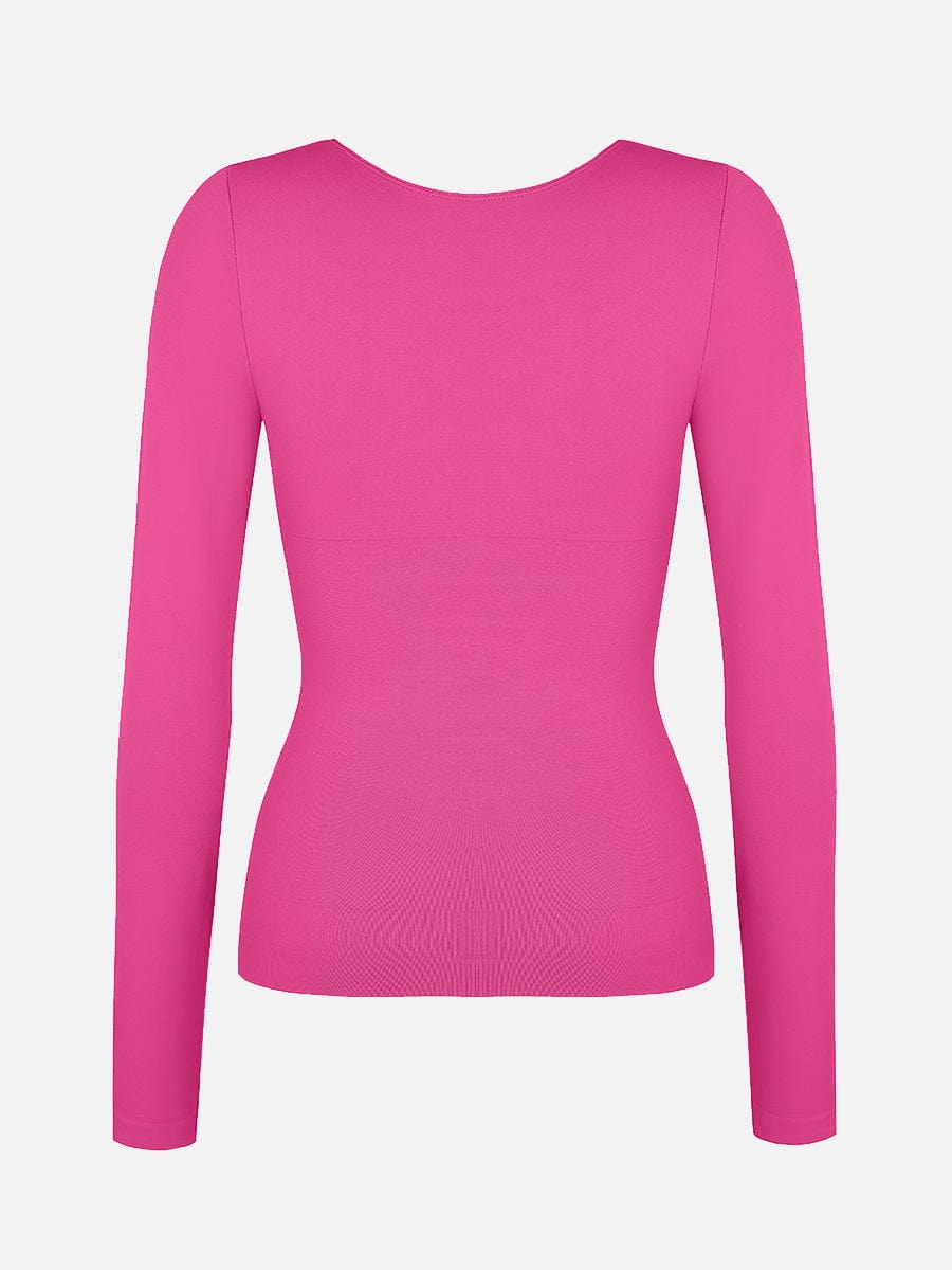 Wholesale Seamless Diamond Neck Bust Support Waist and Tummy Control Shaping Top