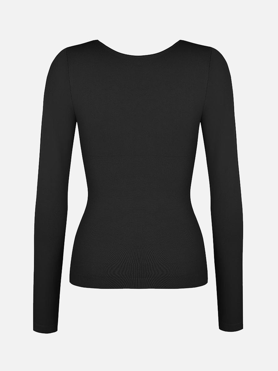 Wholesale Seamless Diamond Neck Bust Support Waist and Tummy Control Shaping Top