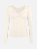 Wholesale Seamless Diamond Neck Bust Support Waist and Tummy Control Shaping Top