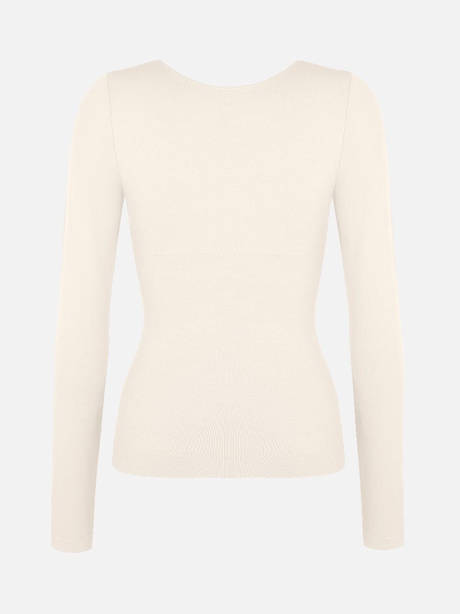 Wholesale Seamless Diamond Neck Bust Support Waist and Tummy Control Shaping Top