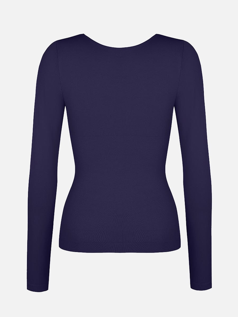 Wholesale Seamless Diamond Neck Bust Support Waist and Tummy Control Shaping Top