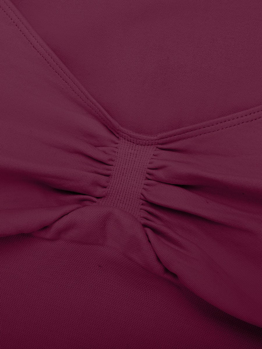 Wholesale Seamless Diamond Neck Bust Support Waist and Tummy Control Shaping Top