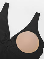 Wholesale Waist Shaping Mesh Eco Lining Ruched Brief One Piece Swimsuit with Pads