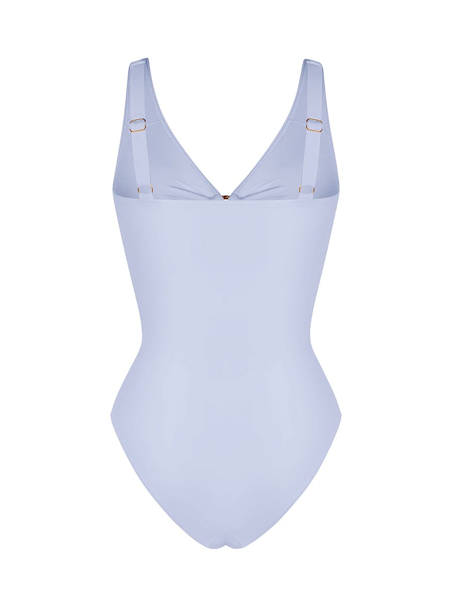 Wholesale Waist Shaping Mesh Eco Lining Ruched Brief One Piece Swimsuit with Pads