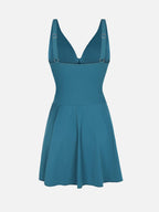 Wholesale Deep V Ruched Shaping Mesh One Piece Swimsuit with Removable Pads