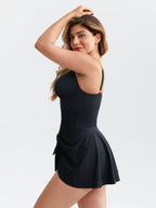 Wholesale Deep V Ruched Shaping Mesh One Piece Swimsuit with Removable Pads