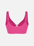 Wholesale Deep V Metal Ring Drawstring Tummy Control Swimsuit with Removable Pads