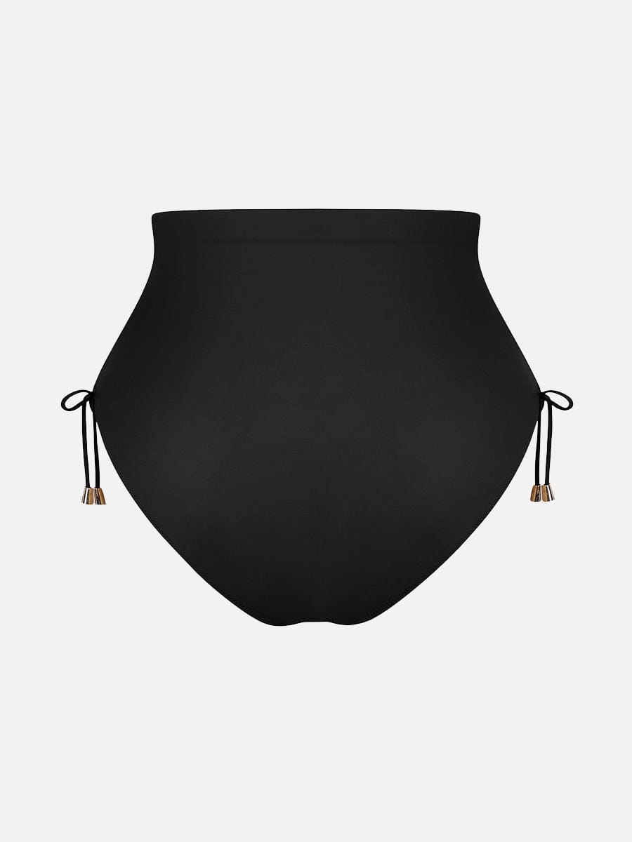 Wholesale Deep V Metal Ring Drawstring Tummy Control Swimsuit with Removable Pads