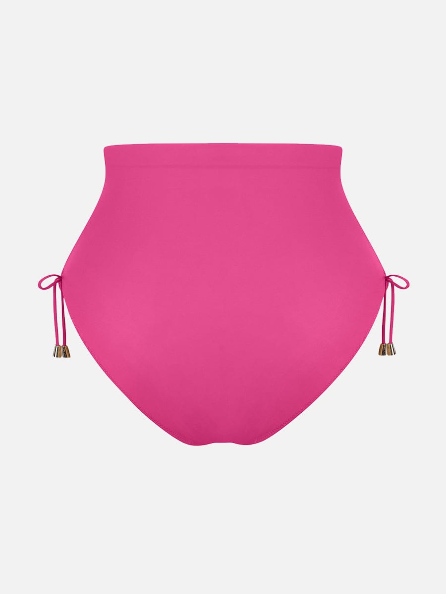 Wholesale Deep V Metal Ring Drawstring Tummy Control Swimsuit with Removable Pads