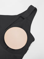 Wholesale One Shoulder One Piece Ruched Support Chest Swimwear