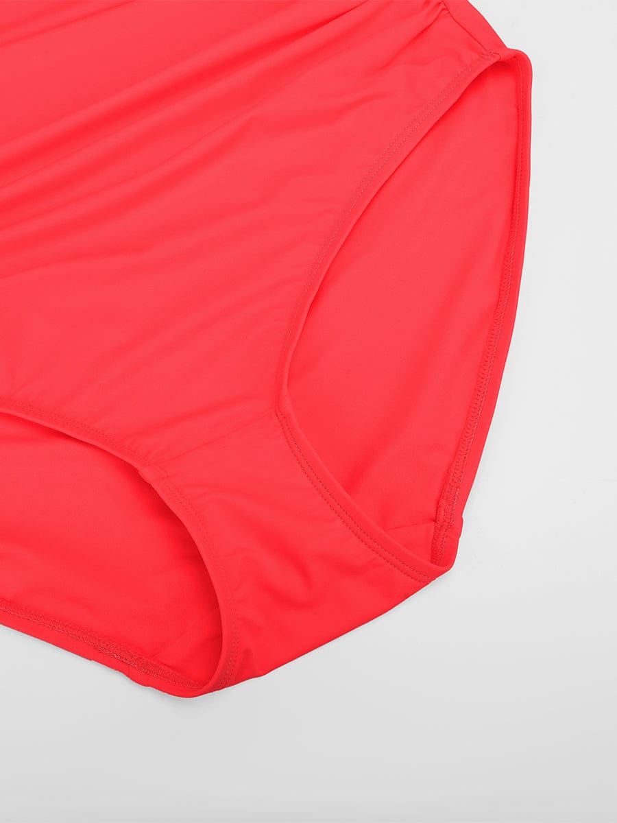 Wholesale One Shoulder One Piece Ruched Support Chest Swimwear