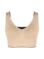 Wholesale Reversible Wireless Comfort Bust Support Shaper Bra with Removable Cups