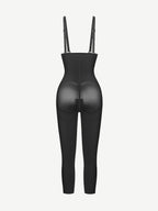 Wholesale Latex Open Bust Jumpsuit Tummy Control Shapewear with Adjustable Straps