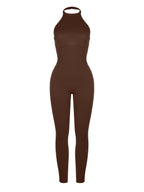 Wholesale One Piece Halter Thigh Slimming Shapewear Jumpsuits