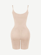 Wholesale Seamless Open-Bust Abdomen Flattening Mid-Thigh Bodysuit