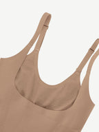 Wholesale Seamless Open-Bust Abdomen Flattening Mid-Thigh Bodysuit