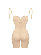 Wholesale Back Smoothing Underwire Cup Push Up Bra Strapless Shortie Bodysuit