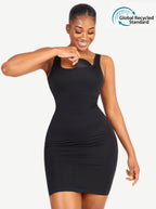 Wholesale Eco-friendly Square-neck Shaper Snatched Seamless Dress