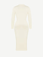 Wholesale 🌿 Eco-friendly Seamless Waist Trimming Retro Long Sleeve Shirt Dress