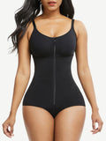 Wholesale Large Size Postoperative Full Body Shaper Front Zipper Smooth Abdomen