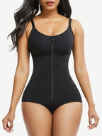 Wholesale Large Size Postoperative Full Body Shaper Front Zipper Smooth Abdomen