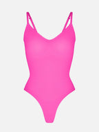 Wholesale Seamless Scultp Covered Bust Jumpsuit Thong Bodysuit