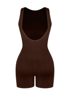 Wholesale Round Neck Seamless Sexy U Back Shape Shapewear with Removable Cups