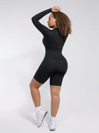 Wholesale Seamless Turtleneck Jumpsuit with Removable Cups