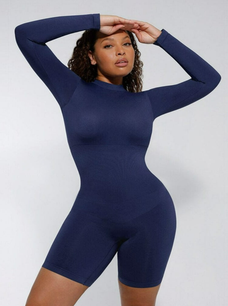 Wholesale Seamless Turtleneck Jumpsuit with Removable Cups