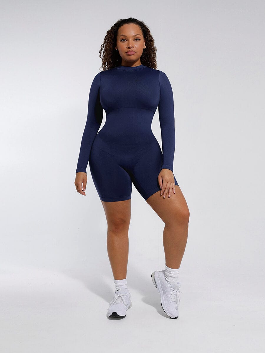 Wholesale Seamless Turtleneck Jumpsuit with Removable Cups