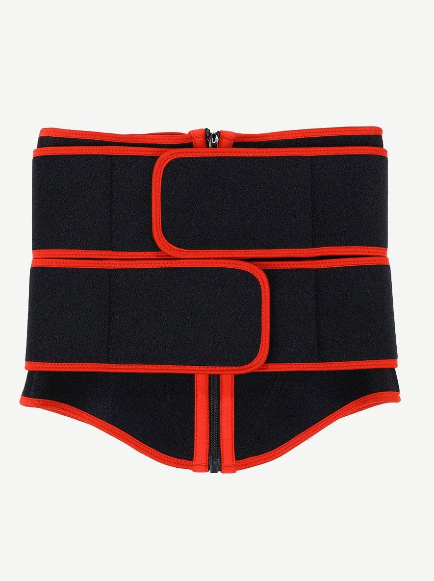 Wholesale Post Surgery Black Neoprene Double Belts Waist Trainer Slimming Belly