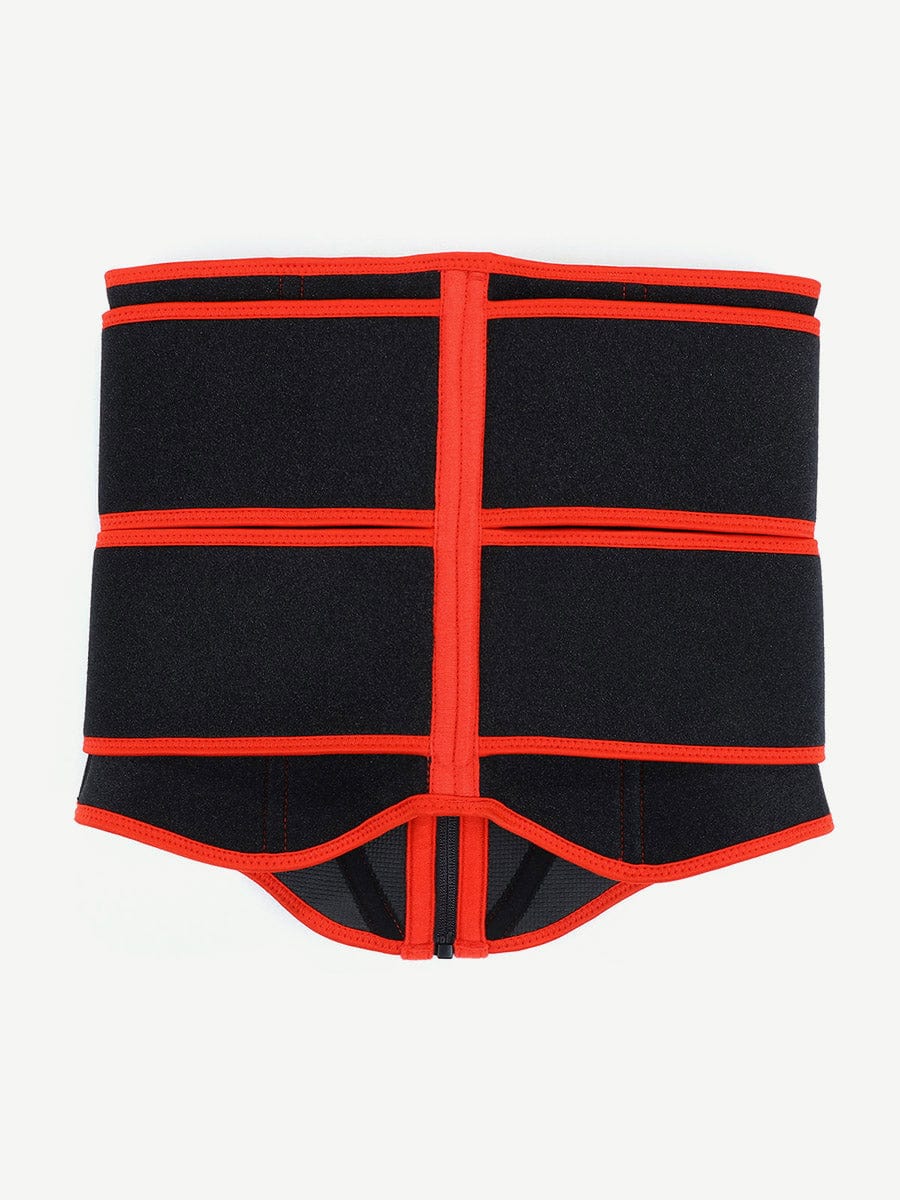 Wholesale Post Surgery Black Neoprene Double Belts Waist Trainer Slimming Belly