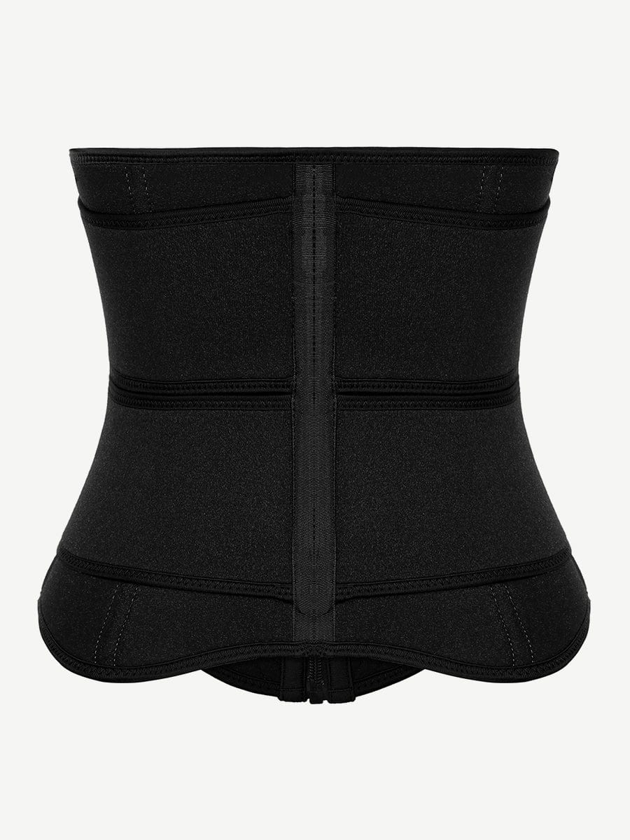 Wholesale Post Surgery Black Neoprene Double Belts Waist Trainer Slimming Belly