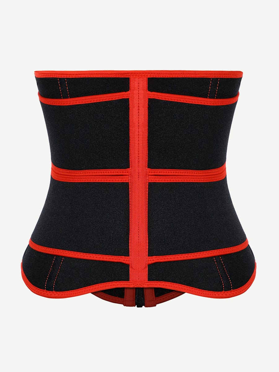 Wholesale Post Surgery Black Neoprene Double Belts Waist Trainer Slimming Belly