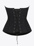Wholesale U-Shaped 10 Steel Bones Latex Waist Trainer with Fan Lacing and Front Buckle Adjustment